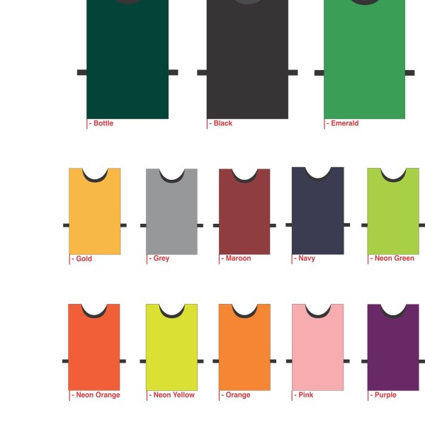 Netball Bibs - pack of 7