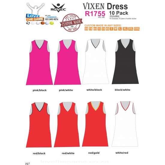 Vixen Netball Kit