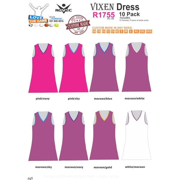 Vixen Netball Kit Vixen Netball Kit
